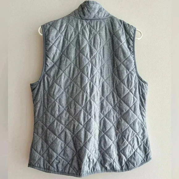Old Navy Grey Quilted Vest, Gray Outdoor Vest, Puffer Vest, Size Large - Picture 12 of 16